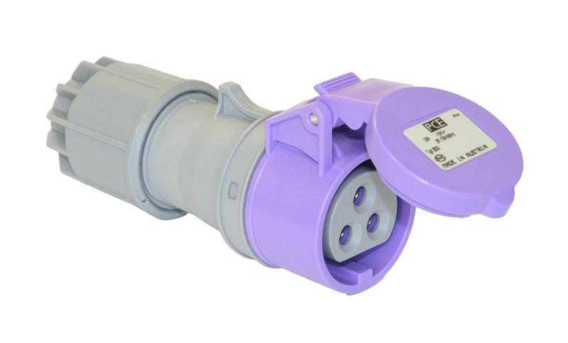 PCE Koppelcontactstop CEE 16A-24V 2P - IP44 - paars 